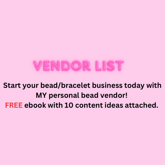 Vendor List + Content ebook
